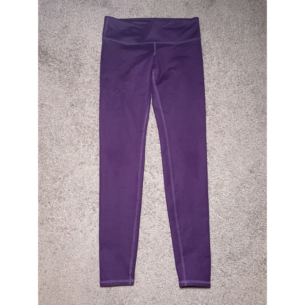 Alo Yoga Women's Size Small Full Length Solid Purple Leggings Active Athleisure